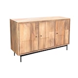 thumbnail of SIT Möbel Sideboard mit 3 Türen | Mango natur, Metallgestell schwarz | B 130 x T 40 x H 80 cm | 20003-01