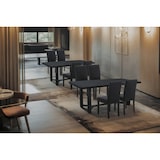 thumbnail of METRO PROFESSIONAL Gepolsterter Restaurantstuhl Baja 2er Set, Holz/Kunstleder, dunkelgrau