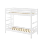 thumbnail of Etagenbett Massivholz Buche waschweiß 90x200 Stockbett mit wählbarem Zubehör V-60.17-09W Federleisten