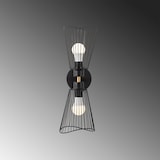 thumbnail of Schwarze Wandleuchte 16x16x48cm WellHome Baikal