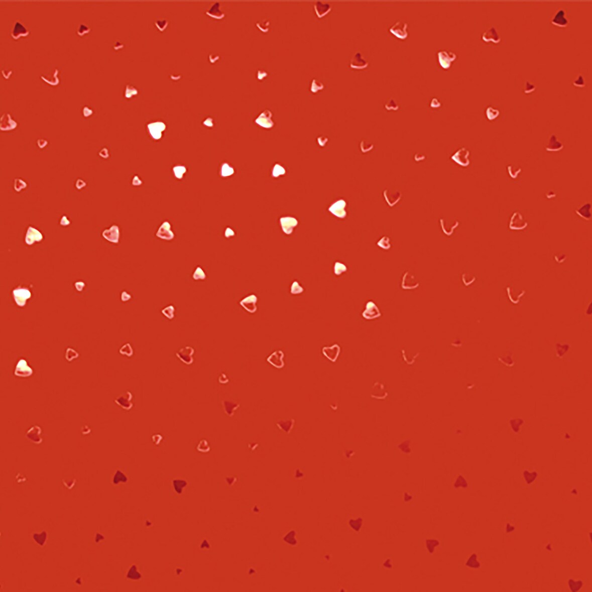 Geschenkpapier Herzen Motiv 70cm x 2m Rolle Metallic Glänzend mit Herzmuster Geschenk Papier Geburtstag Hochzeit Geschenkpapierrolle Packpapier Rot