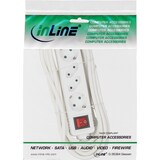 thumbnail of InLine® Steckdosenleiste, 4-fach, 2x Schutzkontakt + 2x Euro, weiß, 1,5m