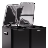 thumbnail of Tiyo 3-in-1 Mülleimer 60 L entnehmbare Eimer Soft-Close Schwarz