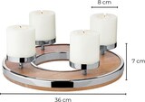 thumbnail of Adventskranz Jale (Ø 36 cm), Mangoholz mit Edelstahlrand