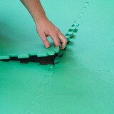 thumbnail of 12mm Trainingsmatte mit Rand - 90x90cm Bodenschutz-Matte