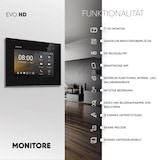 thumbnail of HD Video Türsprechanlage mit Smartphone App für 1 Familienhaus, 4x Monitor, Balter EVO HD WLAN Black