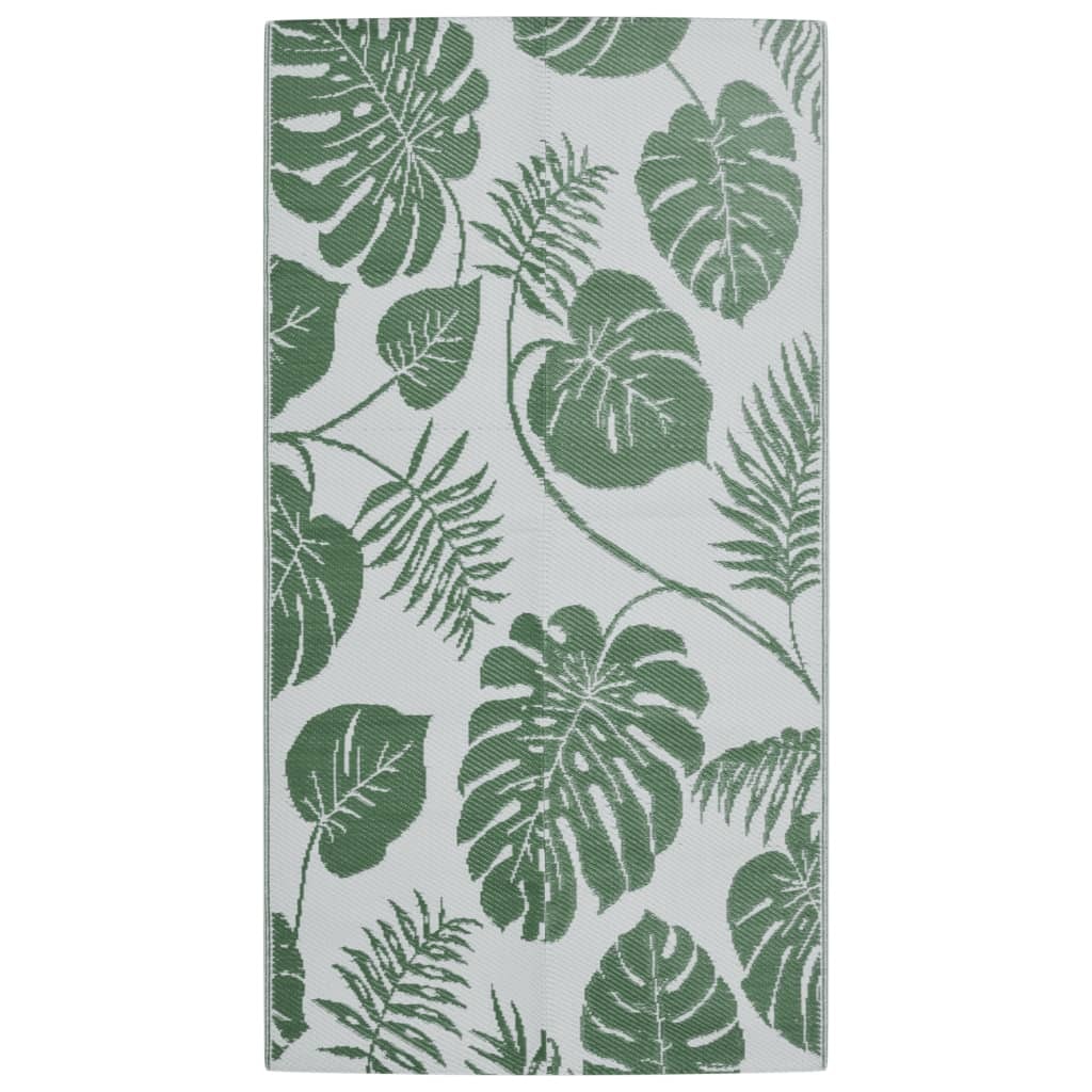 vidaXL Buitenkleed ARAKIL 80x150 cm polypropeen groen