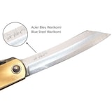 thumbnail of Couteau de Poche Pliant Higonokami Aogami Warikomi Lame 7cm Nagao Kanekoma