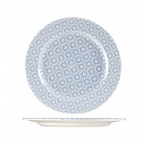 12 x Teller flach 28cm MORESQUE blue