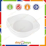 thumbnail of DayBays 500 Stk. Suppenterrine 350 cc. 150x200x33 mm PP Weiß rund mit Ohren