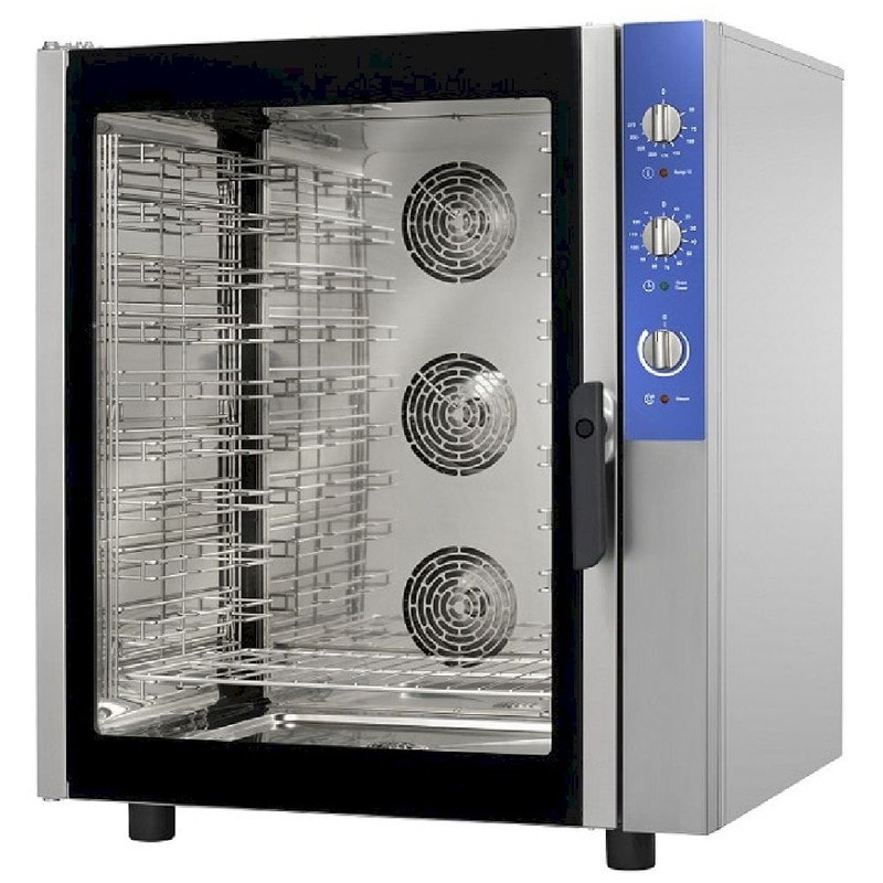 Forno A Convezione Amitek AWM100 - 10 Teglie 60x40 o GN 1/1 - Elettromeccanico - Vapore Manuale