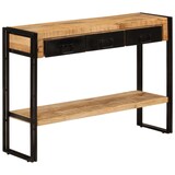 thumbnail of Table console 110x30x76 cm Bois de manguier solide Modèle Atlas Vintage