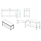 thumbnail of Roestvrij stalen werktafel / roestvrij stalen tafel Easy met voet 200 x 70 x 85 cm