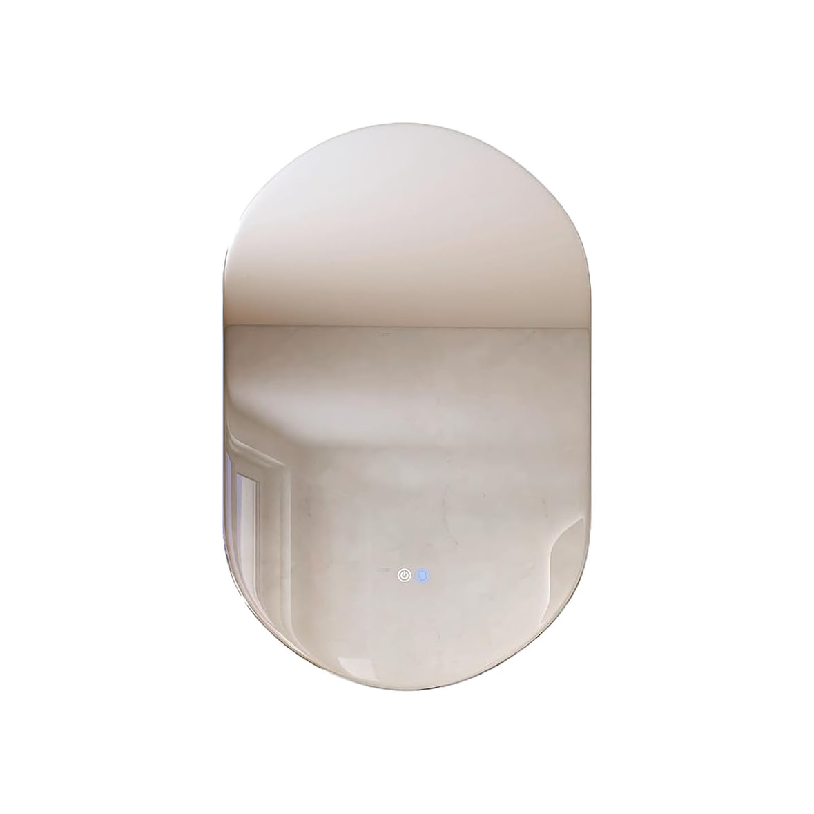 Espelho LED COSTWAY 80 x 50 cm com Aquecimento Espelho Anti-Neblina, Espelho de Banheiro 3000K-6500K Dimmable