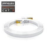 thumbnail of Primewire 5x LAN-Kabel CAT.7, RJ-45 (Ethernet), CAT 7 Flachband U/FTP Gigabit Netzwerkkabel 10 Gbit/s Patchkabel - 0,5m