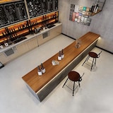 thumbnail of Flache Theke, Empfangstheke, Bartheke, Kassentheke, Betonoptik-Design, ideal für Cafés und Bars, Grau 180×60×100 cm 【CTSN 180】