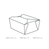 thumbnail of Vegware, Nr.1 Lebensmittelkarton 700 ml (11 x 9 x 6,5 cm), 1669