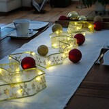 thumbnail of LED Seidenband Geschenkband Schleifenband 30 LED 2,7m Batterie gold