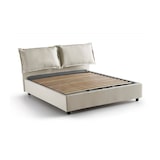 thumbnail of Dmora Letto matrimoniale Dcaprar, Letto contenitore con rivestimento in tessuto, 100% Made in Italy, adatto per materasso Cm 160x190, Beige