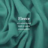 thumbnail of Fleecedecke mit Kedernaht - 130x170 cm - Türkis