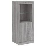 thumbnail of Helloshop26 - Buffet credenza cassettiera armadio mobile contenitore organizer per cucina soggiorno salotto con luci a LED 3 pezzi 02_0037231