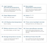 thumbnail of Thermomètre frontal infrarouge sans contact pour bébé enfants adultes Bleu YONIS