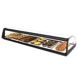 thumbnail of MBH - Vetrina espositiva neutra professionale Snack 84 cm vetri curvi. Espositore neutro con LED porta brioches per bar e pasticceria.