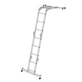 thumbnail of PROREGAL Vielzweckleiter 4-teilig mit nivello®-Traverse und Holzbelag 2x2 + 2x3 Sprossen