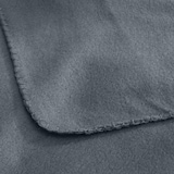 thumbnail of Polar Fleecedecke 130x160 OEKO-TEX ca. 400g Gewicht, mit Antipilling & Kettelrand - Farbe dunkelgrau grau