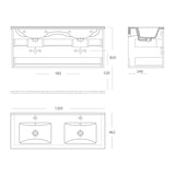 thumbnail of Sally Badezimmer Unterschrank 120 cm Weiß hochglanz