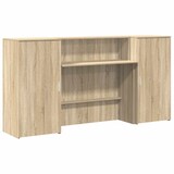 thumbnail of Bureau réception chêne sonoma 200x50x103,5 cm bois d'ingénierie Modèle Atlas Infinite Select