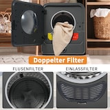 thumbnail of Mini Wäschetrockner 49x43x59cm 3 kg bis 4,5 kg Wandmontage Kompakter Elektrischer Ablufttrockner mit 5 Programmen Überhitzungsschutz 830 W Weiß