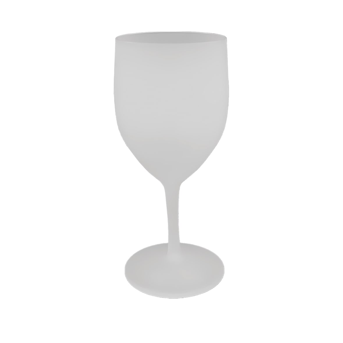 Verre à vin Givré translucide réutilisable en polypropylène PP 25/30 cl