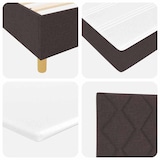 thumbnail of vidaXL Boxspringbett mit Kopfteil Dunkelbraun 190 x 120 cm Stoff