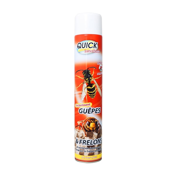 Insecticide Frelons Guêpes surpuissant 750ml QUICK