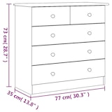 thumbnail of vidaXL Kommode ALTA 77x35x73 cm Massivholz Kiefer