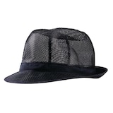 thumbnail of Trilby hoed met haarnetje blauw S
