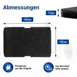 thumbnail of Schwammfilter passend wie Beko 2964840100 Filter 240x155mm für TKF745 Trockner