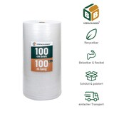 thumbnail of 3 x Luftpolsterfolie (1,0 x 100 m) 2-lagig 60 my Schutzfolie Noppen Versandfolie Polster Verpacken Knallfolie Transport BB-Verpackungen
