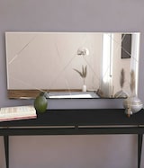 thumbnail of Dmora Spiegel Dpessott, Spiegel mit Rahmen, Wanddekorationsartikel, Spiegeldekoration, 60x2h170 cm, Weiß