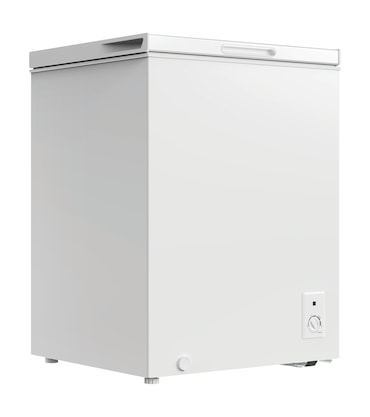 aro Congelador horizontal CF1420E, 63.5 x 55.6 x 83.5 cm, 142 L, 5°C a -24°C, descongelación manual, clase energética E, cesta incluida, blanco