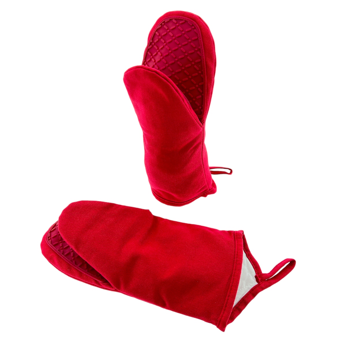 Hitte Bestendige Ovenhandschoenen Tot 250 °C - Rood - 30 x 14 cm - Set Van 2 Stuks