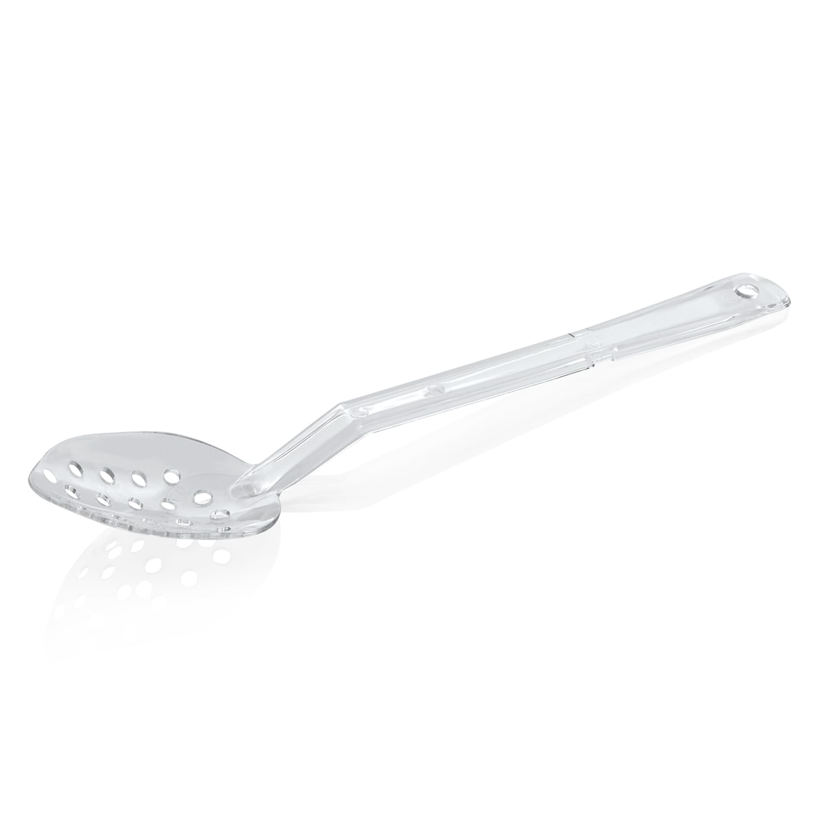 WAS Germany - Servier-/Salatlöffel Set, 33 cm, perforiert, klar, Set á 4 Stück, Polycarbonat