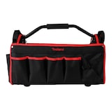 thumbnail of Werkzeug-Tragetasche, Nylon, rutschfester Metall-Tragegriff, Schultergurt, Innen- und Außentaschen, Schwarz/Rot