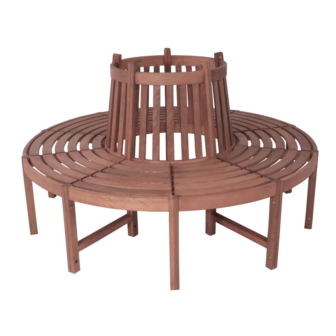 Baumbank Gartenbank Rundbank Bank Parkbank Holzbank Garten Baum Eukalyptus Holz