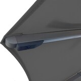 thumbnail of METRO Professional Zweefparasol, aluminium / staal / polyester, Ø 2,5 x 2,44 m, met LED-verlichting en zonnepaneel, grijs