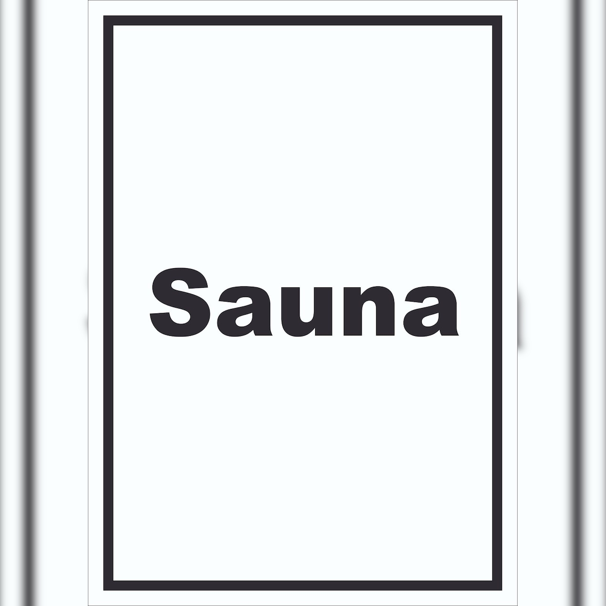 HB-Druck Sauna Schild mit Text Erholung Entspannung hochkant A5 (148x210mm)