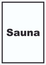 thumbnail of Sauna Schild mit Text Erholung Entspannung hochkant A5 (148x210mm)