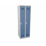 thumbnail of Vinco - Vestiaire industrie salissante 2 cases h180 x l80 gris/bleu