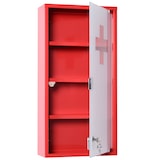 thumbnail of HOMCOM Armadietto Medicinali 4 Livelli con Anta in Vetro e Chiusura